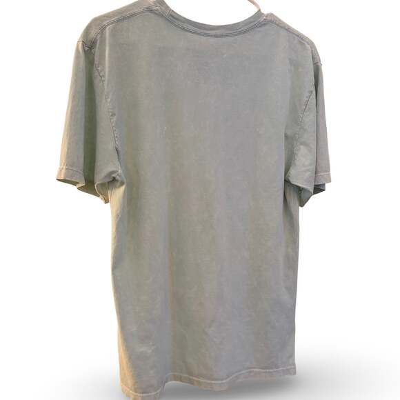 Wild West Cowgirl Graphic T Shirt Porcelain Blue Mineral Wash M - Picture 4 of 4